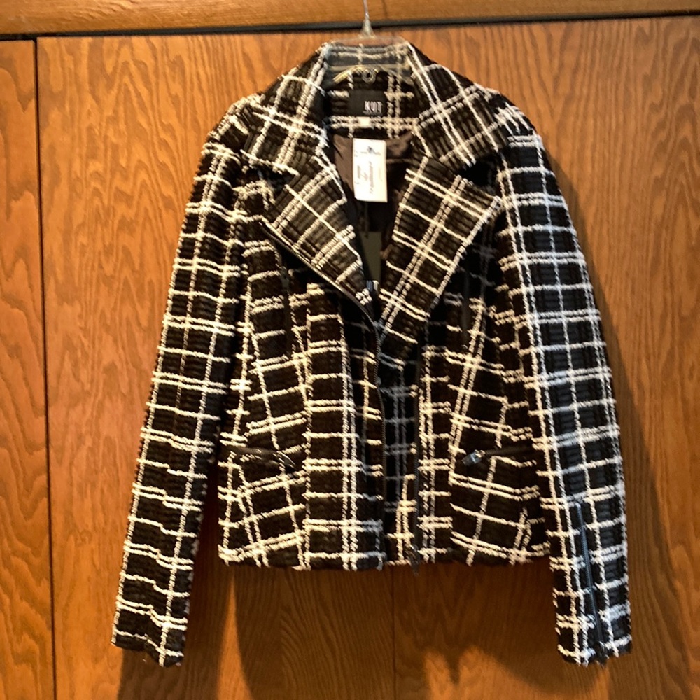 Kut From The Kloth Wool Moto Jacket Size XL